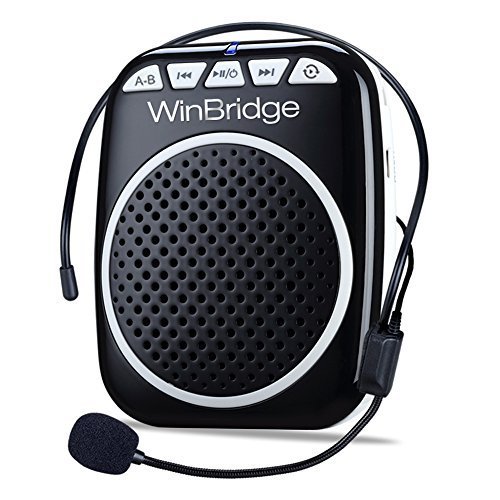 Amplificador de altavoz de voz portátil para profesores con auriculares con  micrófono inalámbrico