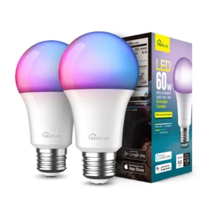 Treatlife Bombilla inteligente LED Multicolor y blanca Alexa