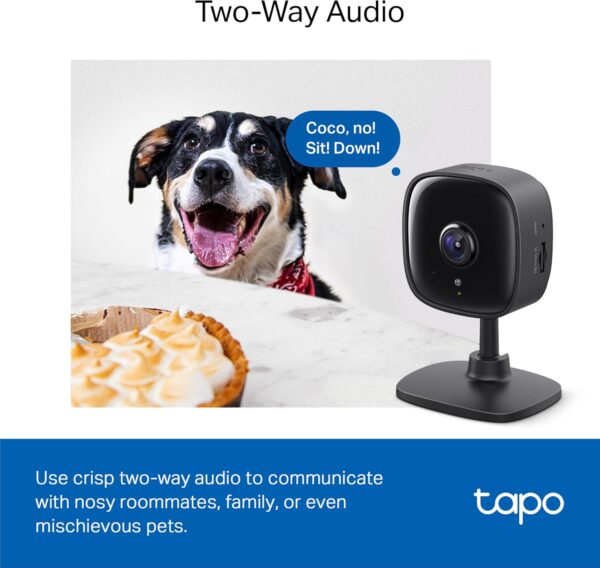 Tapo by TP-Link 1080P Cámara de seguridad para interior con detección de movimiento - audio de 2 vías y visión nocturna - Imagen 7