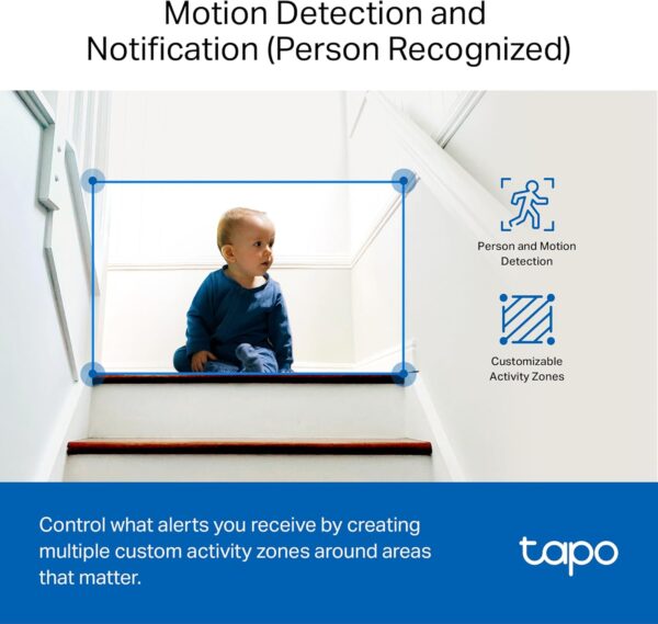 Tapo by TP-Link 1080P Cámara de seguridad para interior con detección de movimiento - audio de 2 vías y visión nocturna - Imagen 6