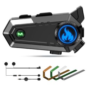 TOUCH TWO C9 Auriculares Bluetooth Multifuncionales para Casco de Motocicleta