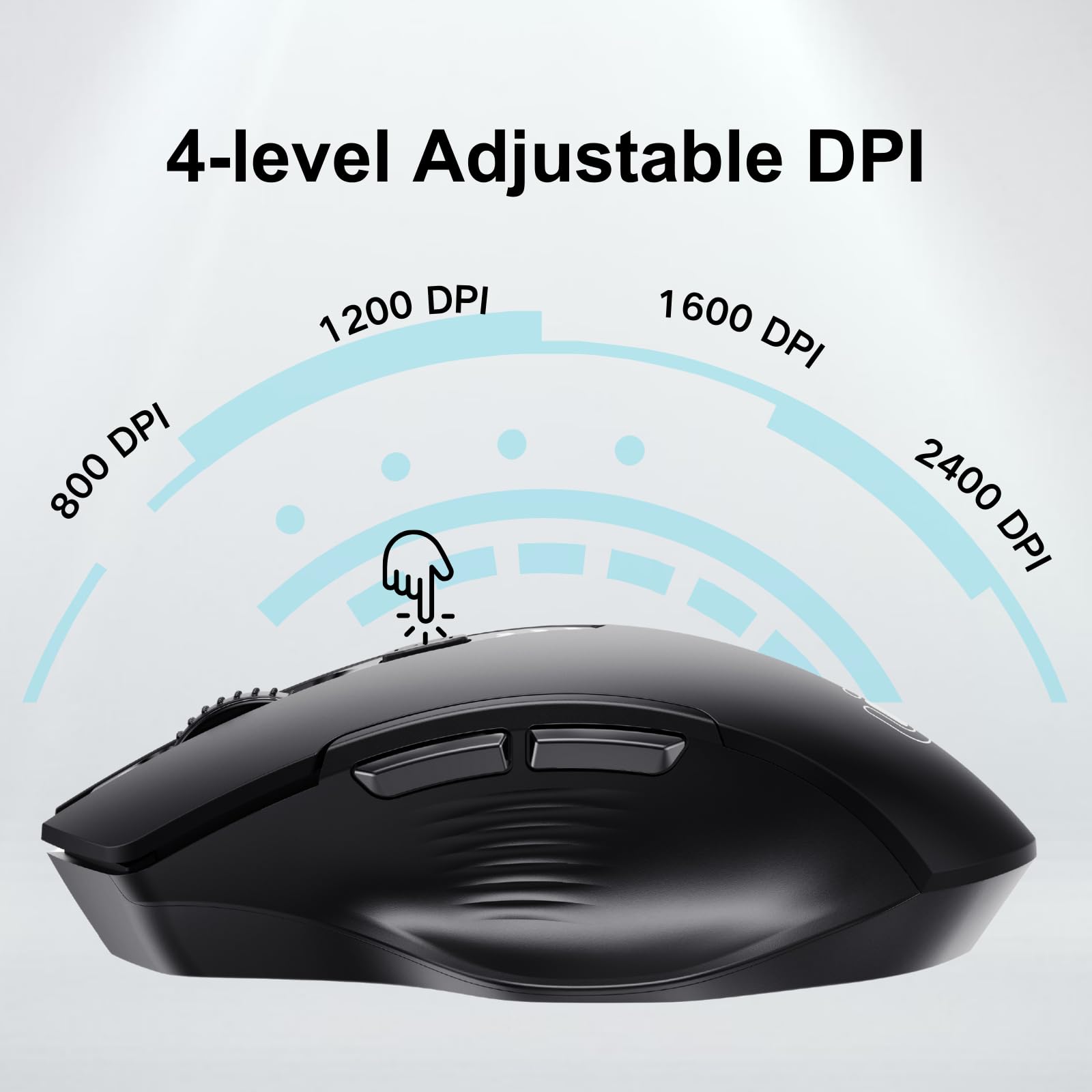 Uineer Ratón inalámbrico recargable de 2.4 GHz - Imagen 4