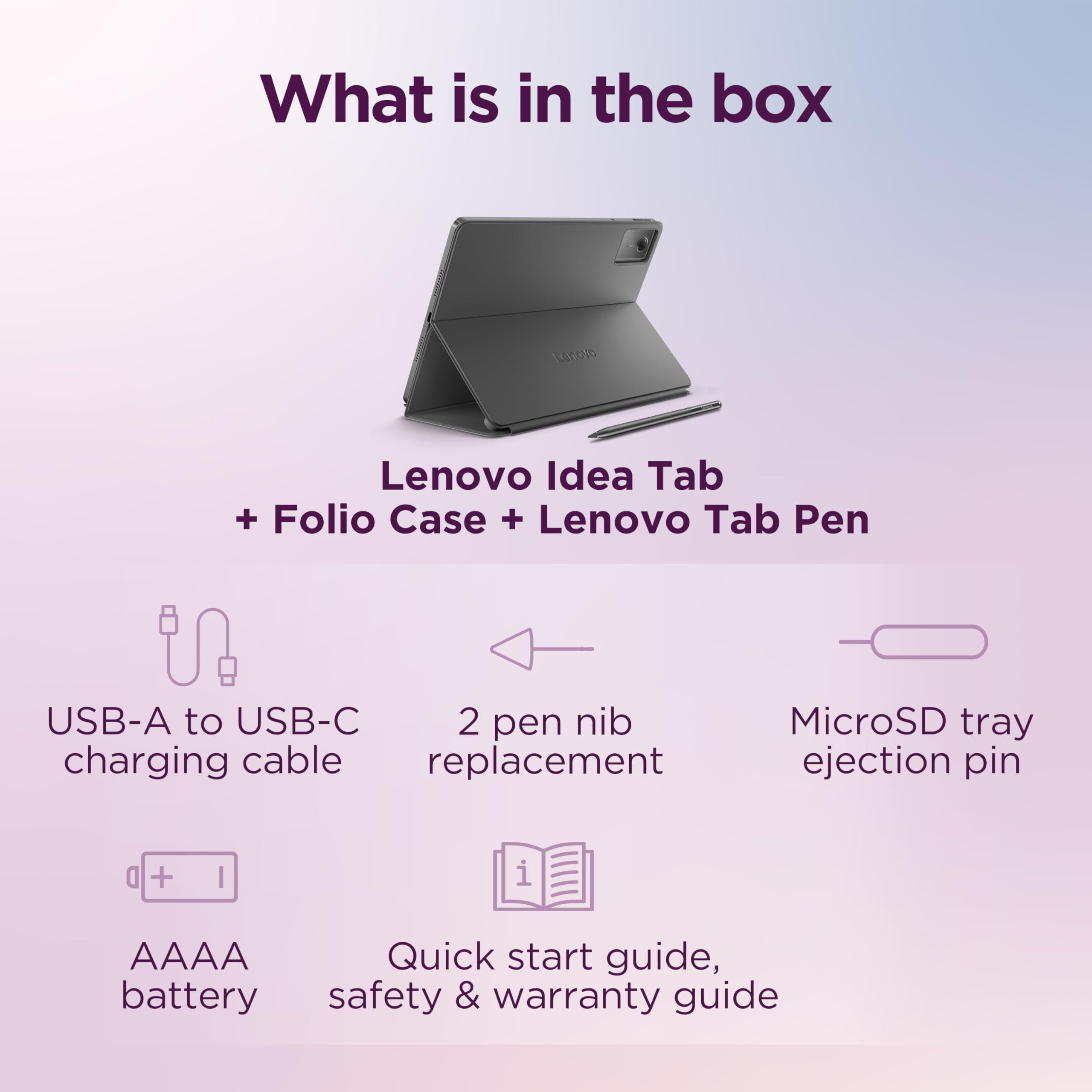Lenovo Idea Tab - Pantalla táctil IPS de 11" 2.5K - 90Hz - 4 GB de memoria - 128 GB de almacenamiento- Lenovo Tab Lápiz y Funda - Imagen 7