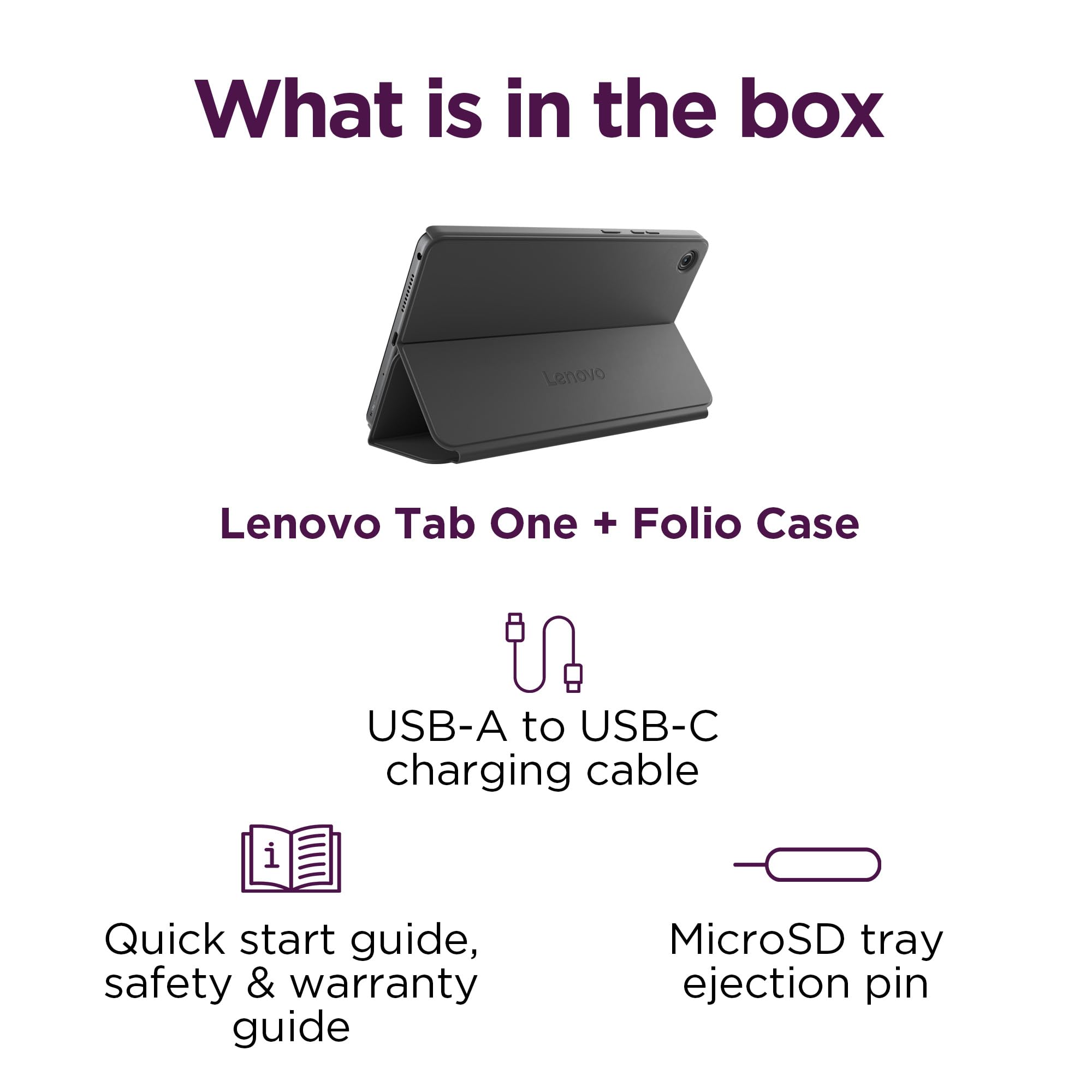 Lenovo Tab One Pantalla HD de 8.7" 4 GB de memoria 64 GB de almacenamiento MediaTek Helio G85 Incluye estuche tipo cartera - Imagen 8