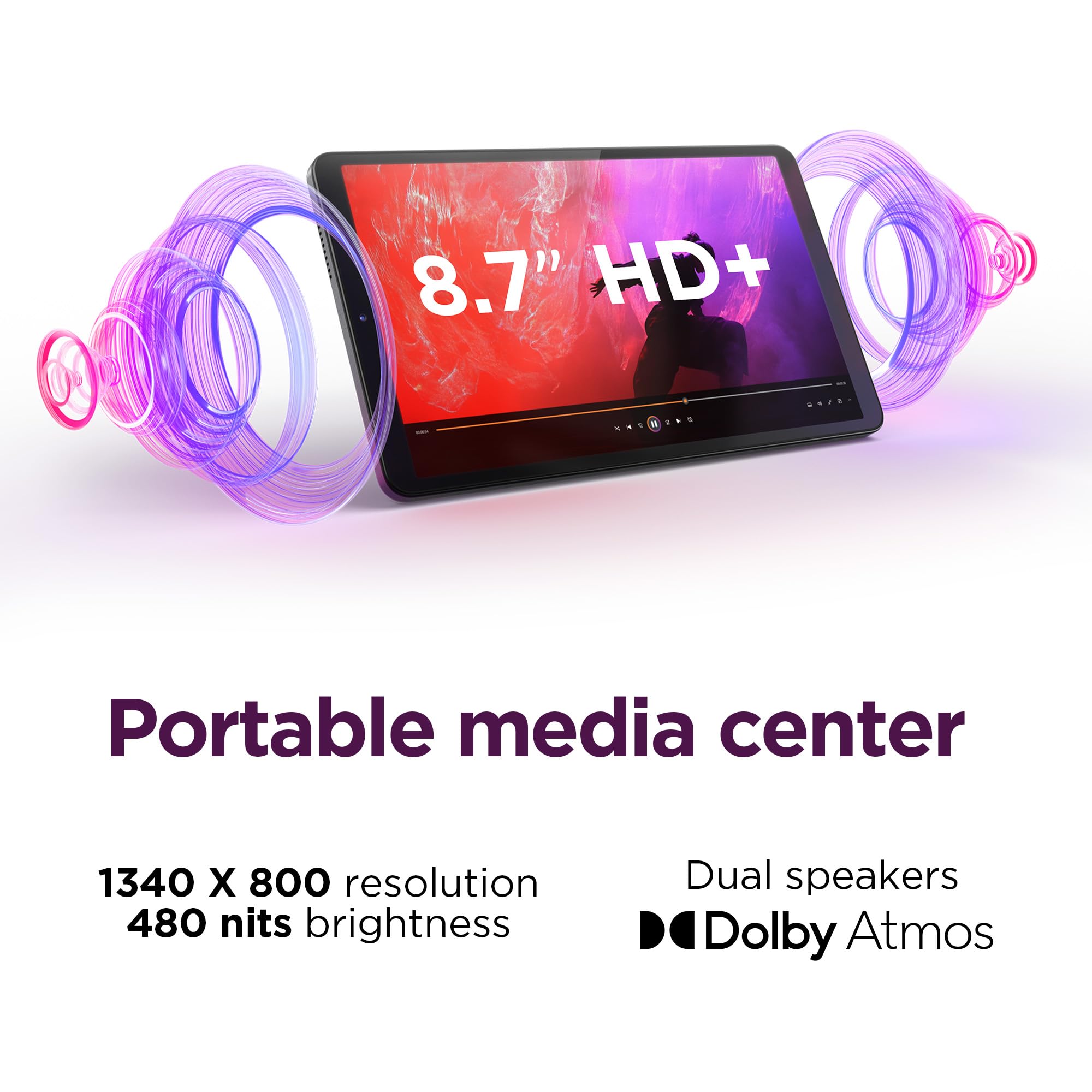 Lenovo Tab One Pantalla HD de 8.7" 4 GB de memoria 64 GB de almacenamiento MediaTek Helio G85 Incluye estuche tipo cartera - Imagen 5