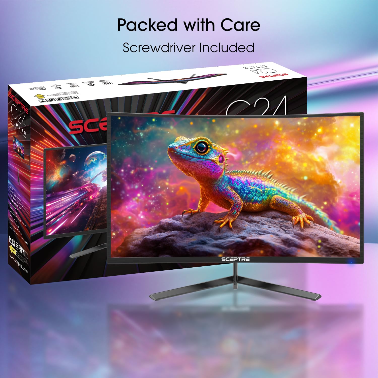 Sceptre Nuevo monitor curvo para juegos de 24 pulgadas 1080p hasta 180+Hz - Imagen 2