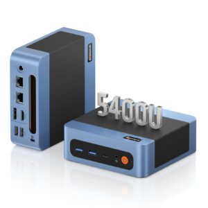 BOSGAME E5 Plus Mini PC Ryzen 5400U 8GB RAM actualizable 256GB SATA SSD