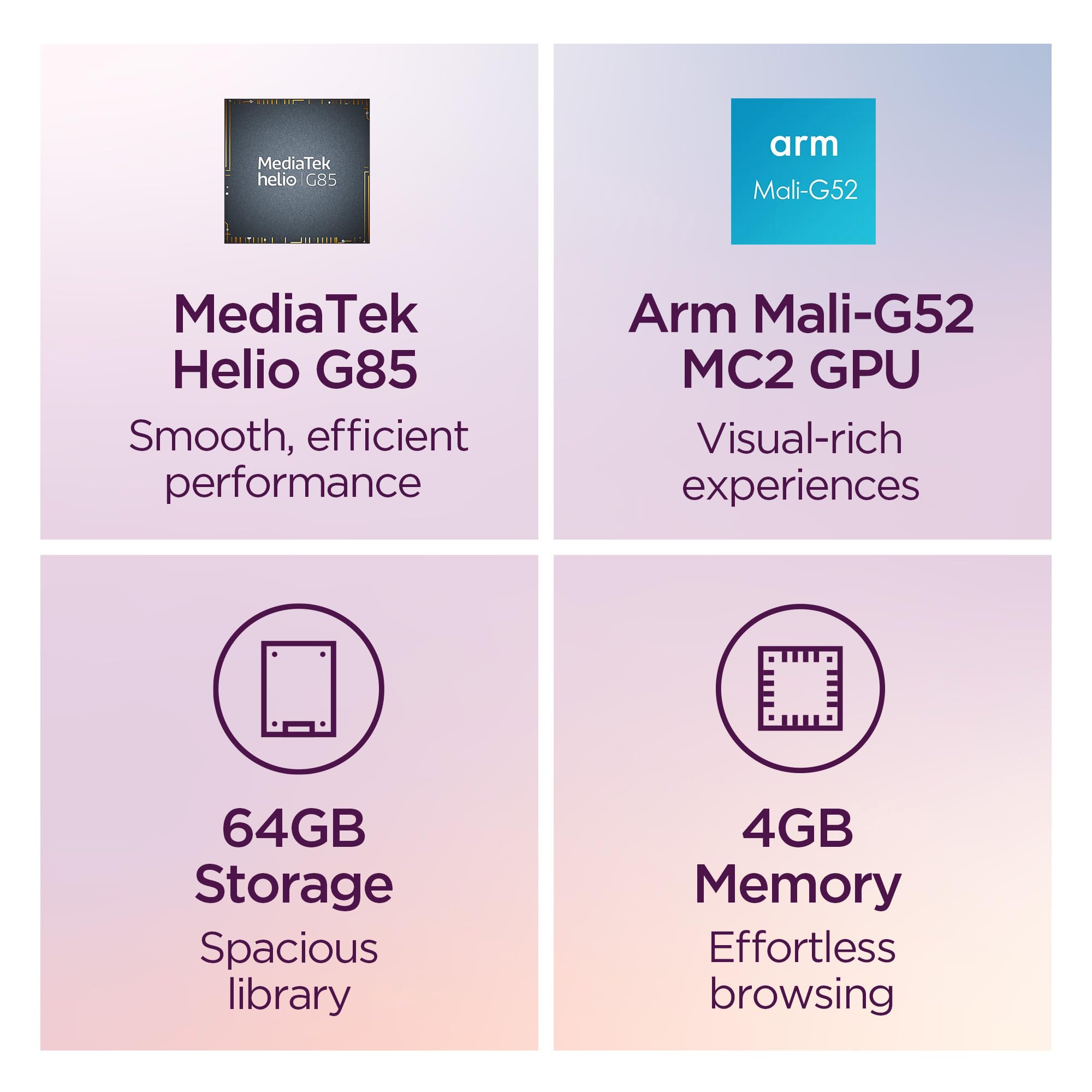 Lenovo Tab One Pantalla HD de 8.7" 4 GB de memoria 64 GB de almacenamiento MediaTek Helio G85 Incluye estuche tipo cartera - Imagen 2