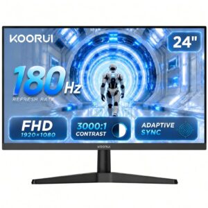 KOORUI - Monitor de 24 pulgadas IPS rápido FHD de 165 Hz
