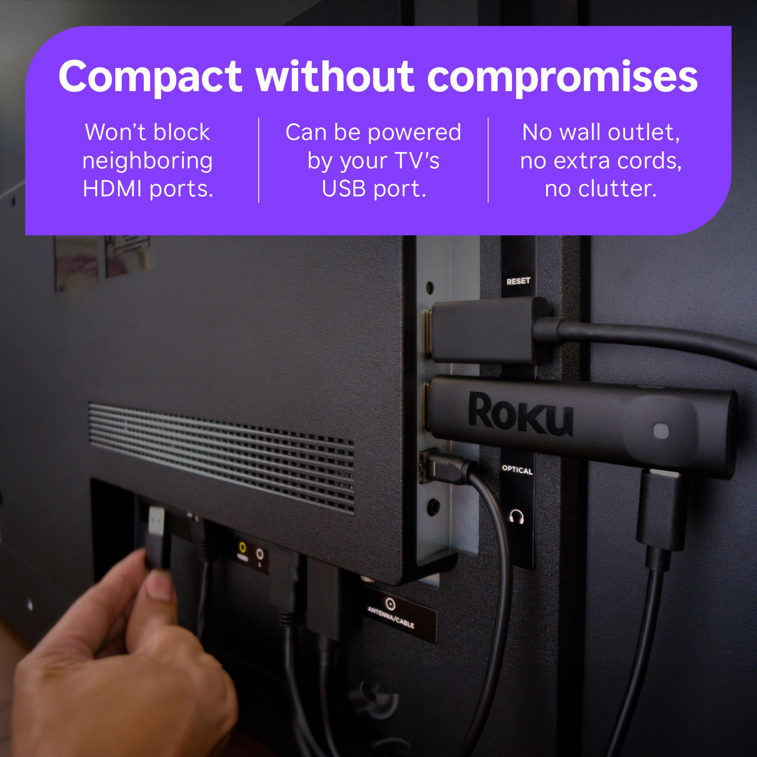 Roku Streaming Stick Plus 4K y HDR con control remoto por voz - Imagen 5