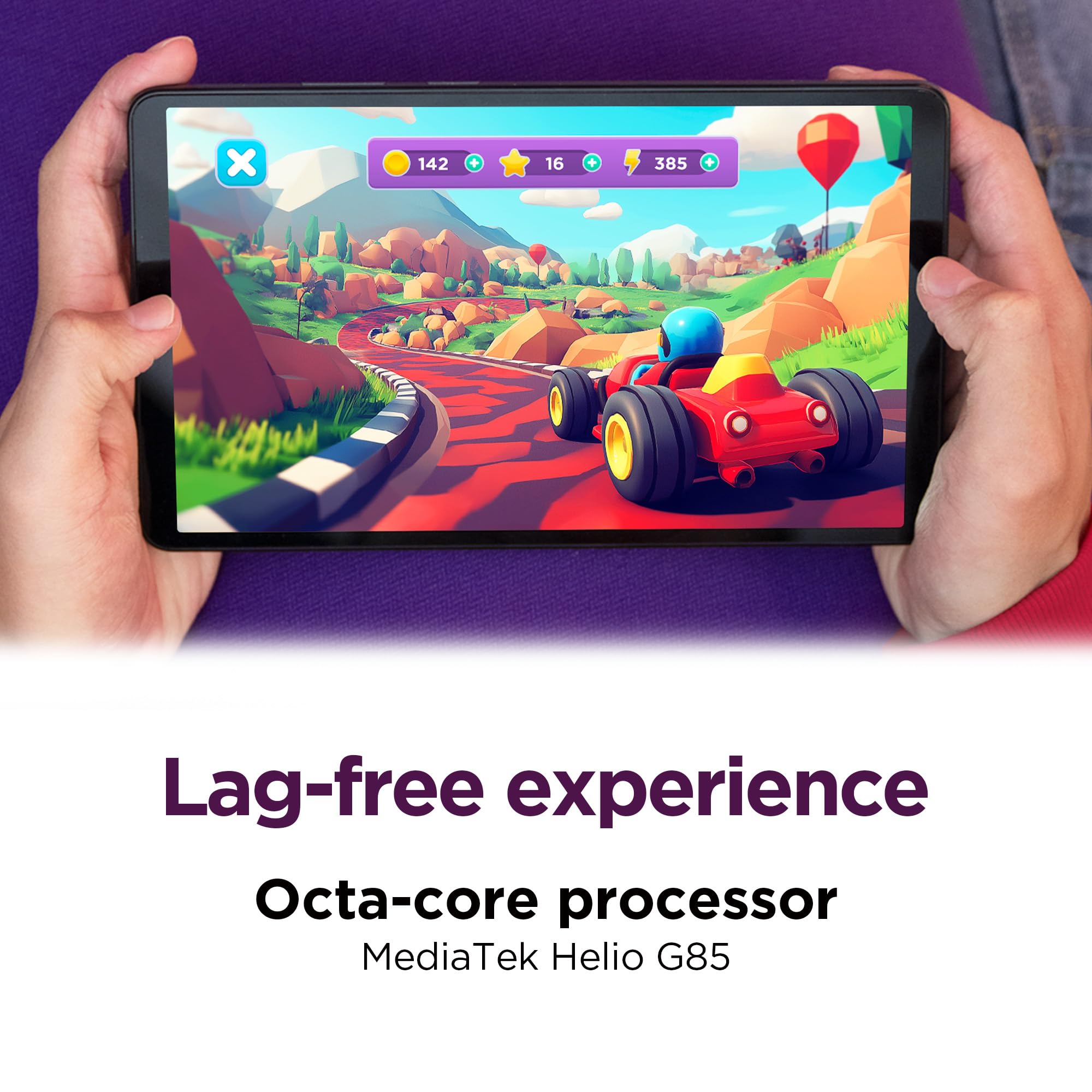 Lenovo Tab One Pantalla HD de 8.7" 4 GB de memoria 64 GB de almacenamiento MediaTek Helio G85 Incluye estuche tipo cartera - Imagen 4